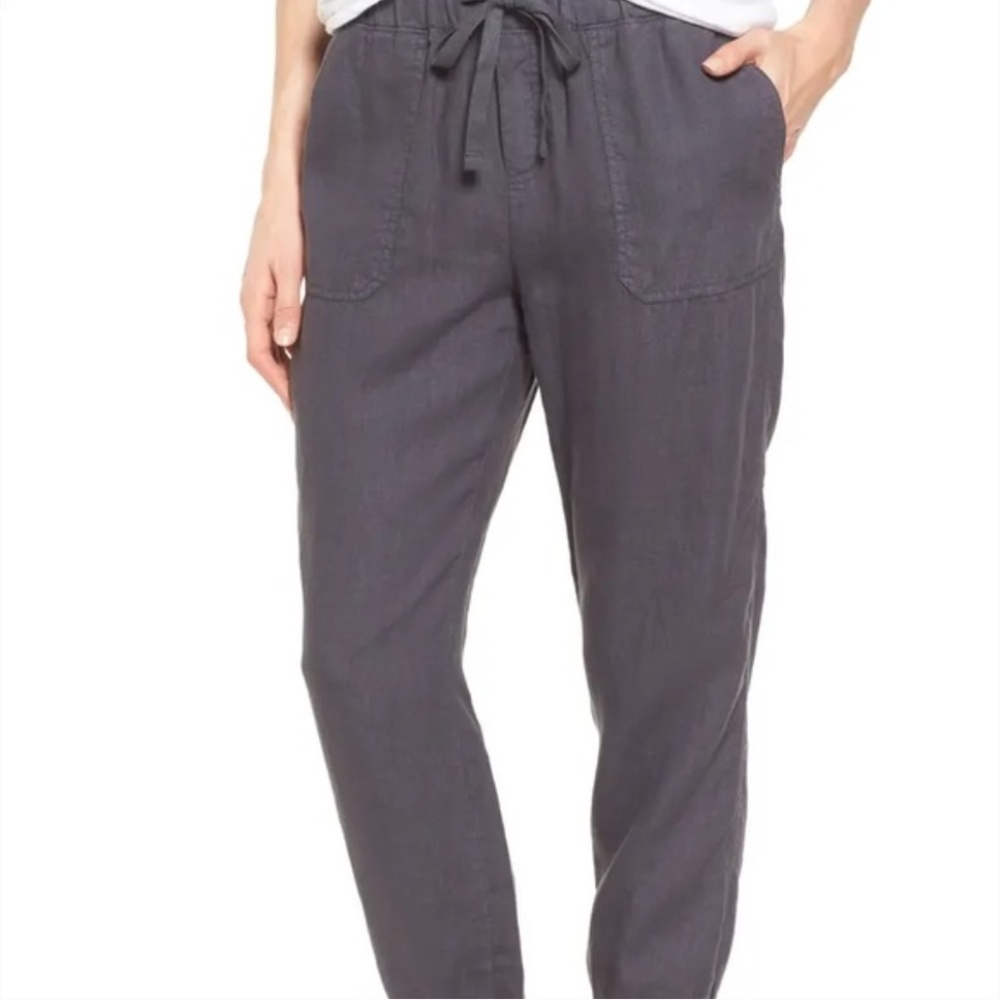 Calson Grey Linen Joggers Size small